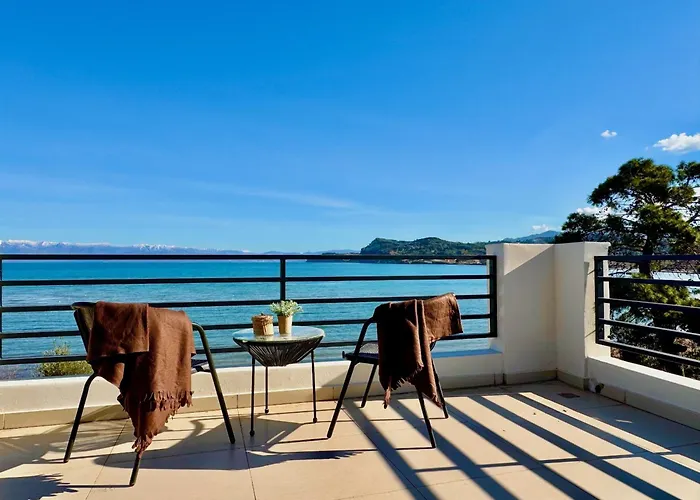 Vila Beachfront Anatoli With Private Heated Pool By Dadovillas Sidárion