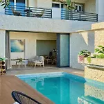 Beachfront Anatoli With Private Heated Pool By Dadovillas Villa