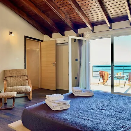 Beachfront Anatoli With Private Heated Pool By Dadovillas Villa