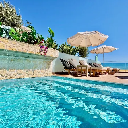 Villa Beachfront Anatoli With Private Heated Pool By Dadovillas Sidárion