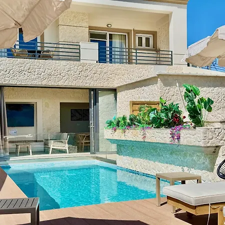 Beachfront Anatoli With Private Heated Pool By Dadovillas