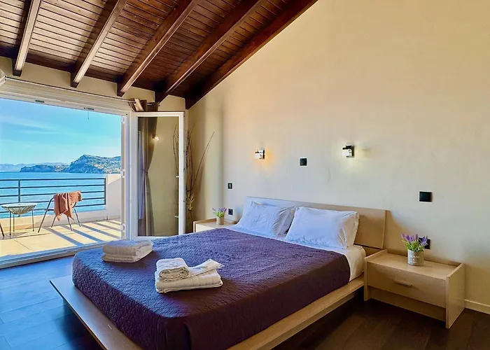 Beachfront Anatoli With Private Heated Pool By Dadovillas Sidárion